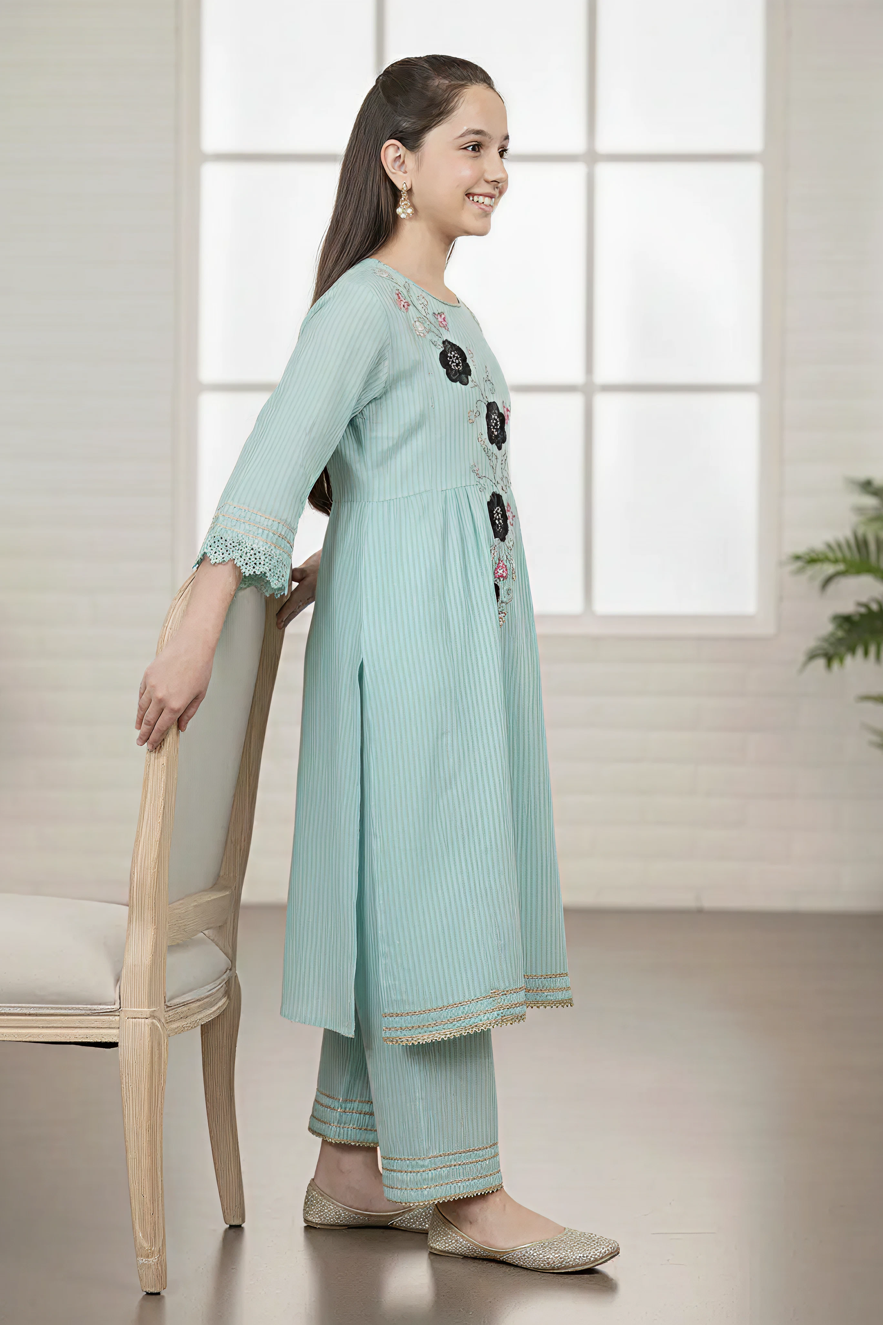 BANARSI COTTON HANDWORK SHALWAR KAMEEZ – 3PC - LS-18