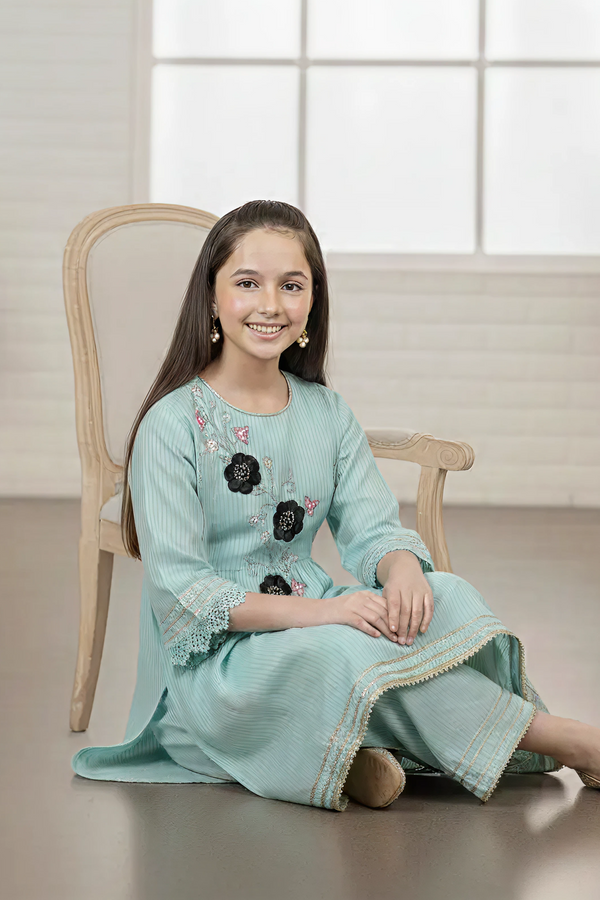 BANARSI COTTON HANDWORK SHALWAR KAMEEZ – 3PC - LS-18