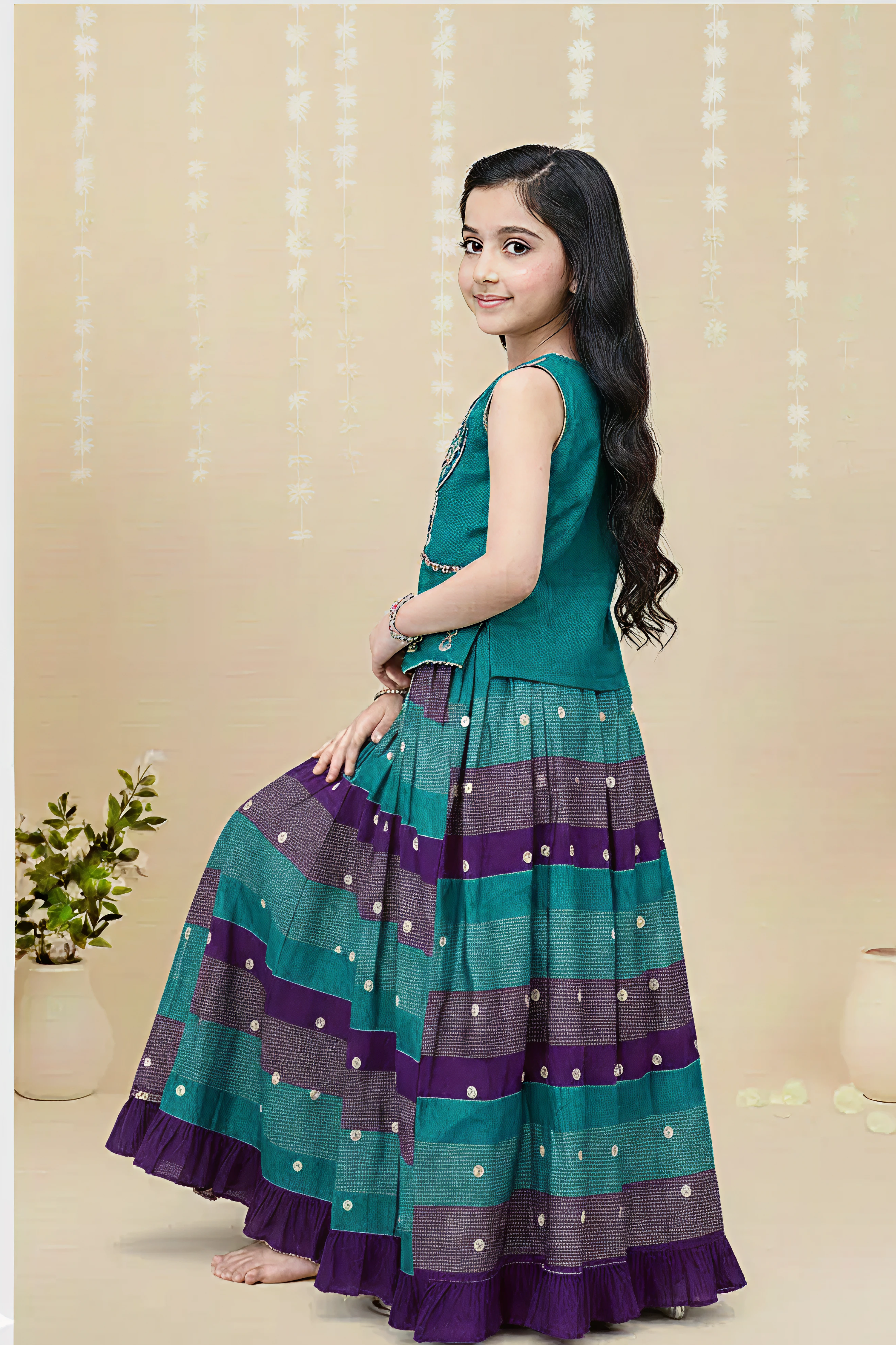 BANARSI HANDWORK LENGHA CHOLI – 3PC - LS-14